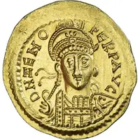 Solidus - Zeno VICTORIA AVGGG, Constantinopolis