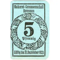 5 Pfennig Molkerei-Genossenschaft