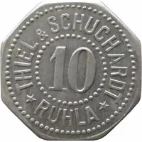 10 Pfennig - Ruhla Thiel and Schuchardt