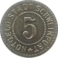 5 Pfennig - Schweinfurt