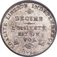 Decime Revolutionary Coinage