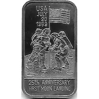 1 oz Silver Heraeus - 50th Anniversary of the Moon Landing