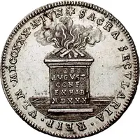 2 Ducats Silver pattern strike, Augsburg Confession