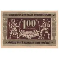 100 Pfennig Städtische Sparkasse