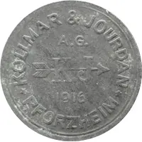 50 Pfennig - Pforzheim Kollmar and Jourdan A.G.