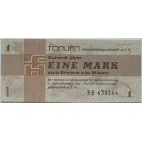 1 Mark Forum-Scheck