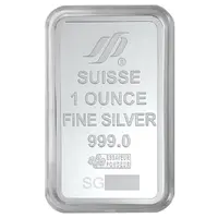 1 Oz Silver - Radiant Merlion Singapore Mint and PAMP Silver Bar