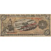 1 Peso Gobierno Provisional de México