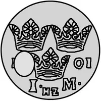 1 Mark - Carl XII Countermark, type 3