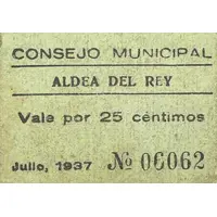 25 Céntimos Aldea del Rey