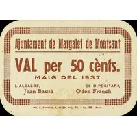 50 Céntimos Margalef de Montsant