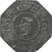 5 Pfennig - Hammelburg Kant. Verw. II B. 16