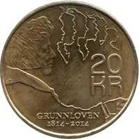 20 Kroner - Harald V 200th Anniversary of the Constitution