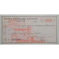 200 Lire Banca Popolare Udinese