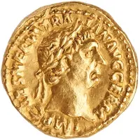 Quinarius Aureus - Trajan P M TR P COS III P P, Victory