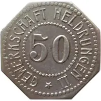 50 Pfennig - Heldrungen Gewerkschaft Heldrungen II