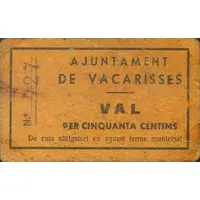 50 Céntimos Vacarisses