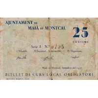 25 Céntimos Maià de Montcal