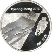 5000 Won 2018 PyeongChang Olympics, Luge