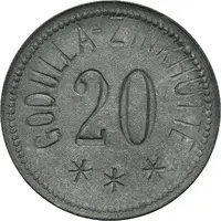 20 Pfennigs - Orzegow Godulla-Zinkhütte