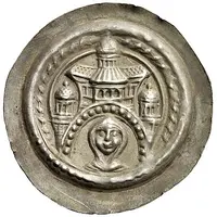 Denier Bracteate - Adelheid III of Sachsen