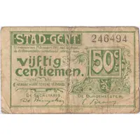 50 Centimes Ville de Gand