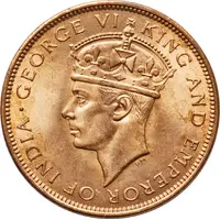 1 Cent - George VI With 'King and Emperor'
