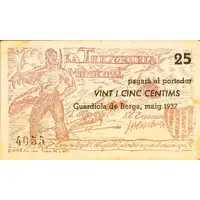 25 Céntimos Guardiola de Berga