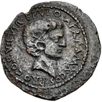 Æ23 - Augustus C LIVIN GALLVS Q ORO PR