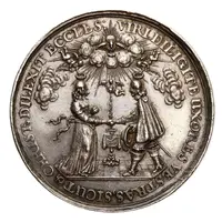 Medal zaślubinowy - Władysław IV Waza Gdańsk mint