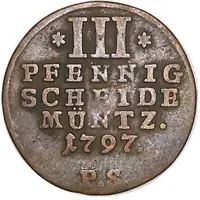 3 Pfennig - Frederick