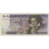 De La Rue Giori - 1 Varinota prototype/demonstration note