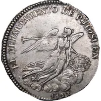 2 Soles - Manuel Isidoro Belzú Rotonda de Sucre - Monetary Medal Default Category Medals Americas Bolivia