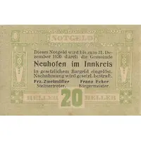 20 Heller Neuhofen im Innkreis
