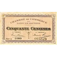 50 Centimes - Chambre de Commerce de Lons-le-Saunier 39