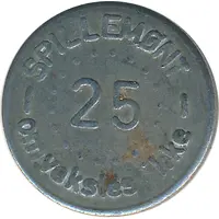 25 Spillemønt - Omveksles ikke