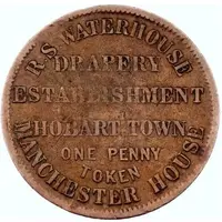 Token - 1 Penny - R. S. Waterhouse, Hobart Tasmania