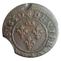 Denier Tournois - Gaston d'Orléans 9th type