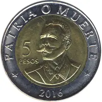 5 Pesos Antonio Maceo