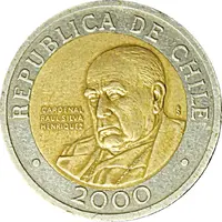 500 Pesos 2000 in Obverse