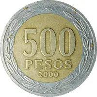 500 Pesos 2000 in Obverse