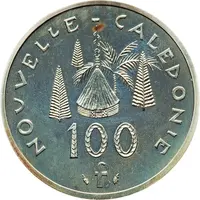 100 Francs Piedfort silver