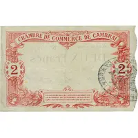 2 Francs - Chambre de Commerce de Cambrai 59