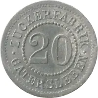 20 Pfennigs - Gatersleben Zuckerfabrik