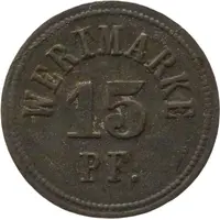 15 Pfennig - Burg Offizier Gefangenenlager