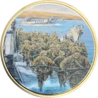 Medal D-Day San Carlos Bay, Gold plated