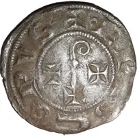 Denier anonymous with crozier three pellets