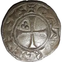 Denier anonymous with crozier three pellets