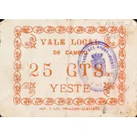25 Céntimos Yeste