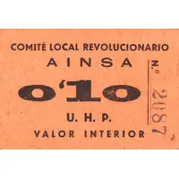 0.10 Pesetas Aínsa